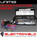 Image presents Unimig Uni-flame Oxygen Acetylene Welding Set *oxy / Acet Gas Cutting Kit* - Kkoxy1