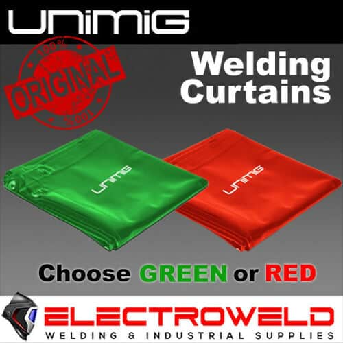 Image presents Unimig Welding Curtain Screen, Heat Resistant (Xagwc) - Red Or Green 1