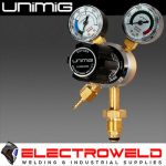 Image presents Unimig *acetylene + Oxygen Regulators, Plus Twin Hose Set* (Acet / Oxy) - Gas Welding Bundle - 4