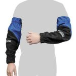 Image presents WELDCLASS LEATHER WELDING SLEEVES, PROMAX BLUE - WC-05375