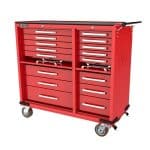 Image presents White International Toolbox 16 Draw Roller Cabinet Tool Box Trolley Cart Storage