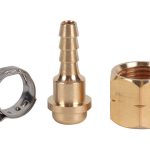 Image presents Weldclass 5mm Lh Hose Connector Kit - Gas Clamp, Nut, Tail, Barb Joiner For Acetylene Lpg - 2