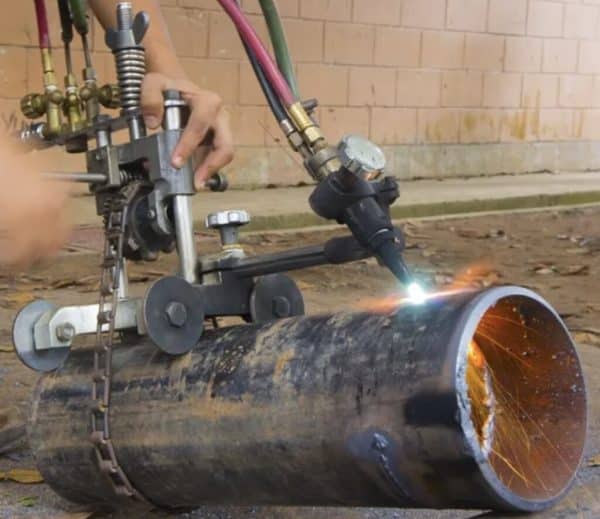 Weldclass Gas Pipe Cutter W/ Quick Clutch & Chain, Oxy/acetylene Oxy