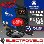 Image presents Weldclass Ultra 220mp Dual Pulse Mig Welder + Torch + Regulator (Wc-220mp)