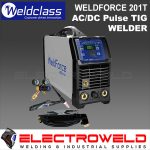 Image presents Weldclass Weldforce 201t Acdc Tig Welder + 200a Torch, Stick Mma Pulse Wf-06172 1