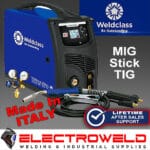 Image presents Weldclass Weldforce 250mst Mig Stick Tig Welder, Regulator, Torch 250a Wc-250mst 1