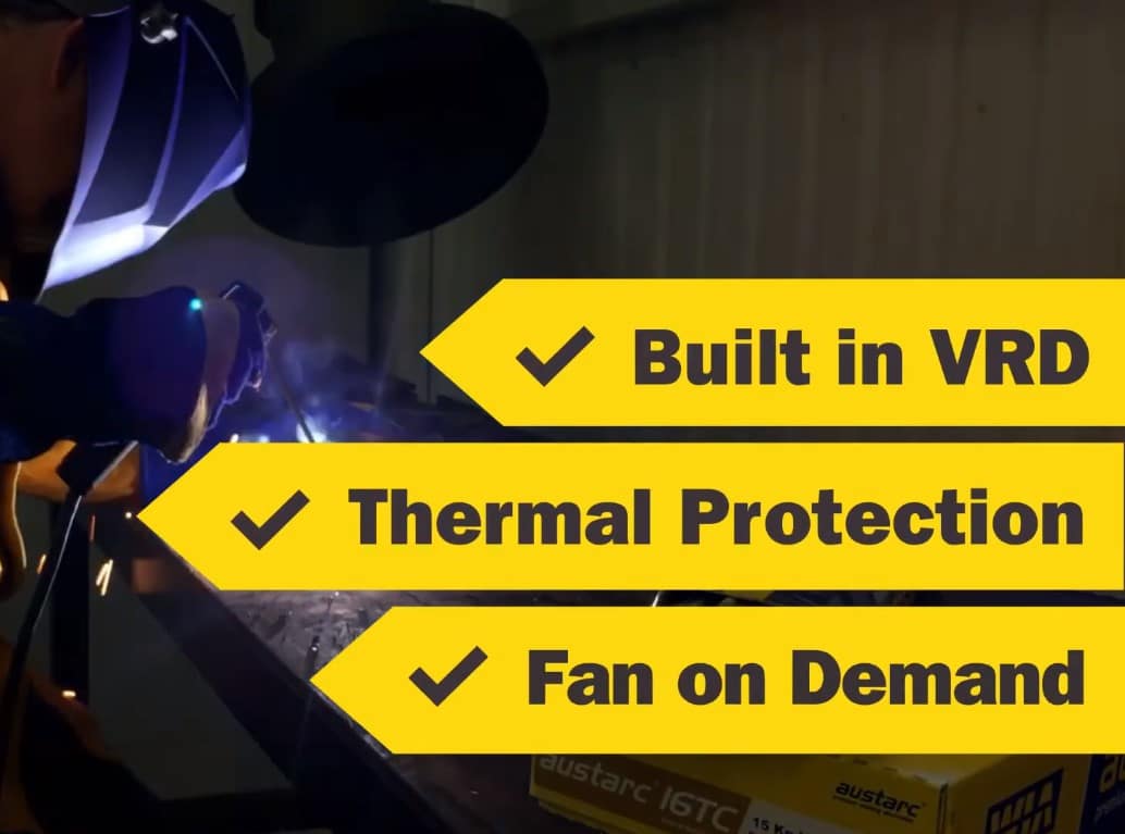 WIA Weldarc Tig / Stick 185i Welder, 15 Amp Welding Machine With Vrd