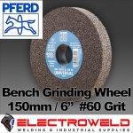 image presents Pferd 150mm 6" Grinding Wheel Disc For Bench Grinder Steel, Stainless, Metal 60#