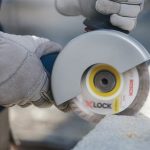 image presents Bosch X-lock 125mm 5" Diamond Cutting Disc Universal Masonry Concrete Tile Xlock 4