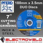 image presents Pferd Duodisc 180mm 7" Cutting & Grinding Discs - For All Steel