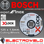 image presents Bosch X-lock 125mm 5" Expert For Inox, Cutting Discs For Stainless Steel