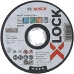 image presents Bosch 125mm 5" X-lock Multi Material Cutting Discs Carbide - Metal, Masonry, Pvc, Aluminium 1