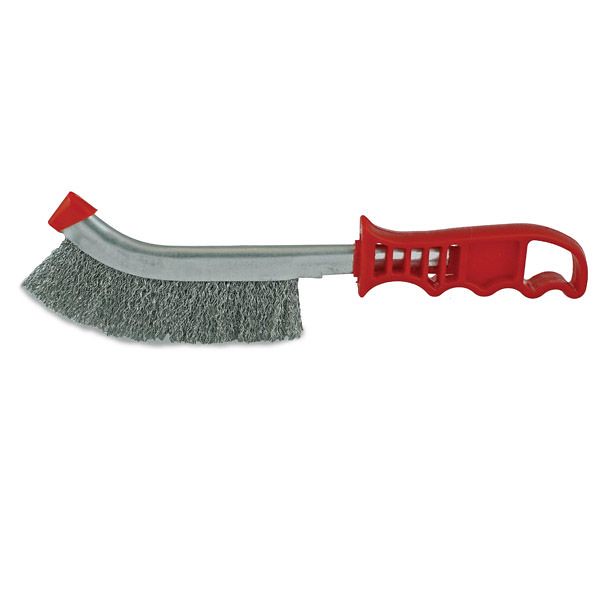 IMAGE PRESENTS ITM 265mm Steel Wire Hand Brush, Crimped Metalwork Paint Rust Removal, TM7040-001 1