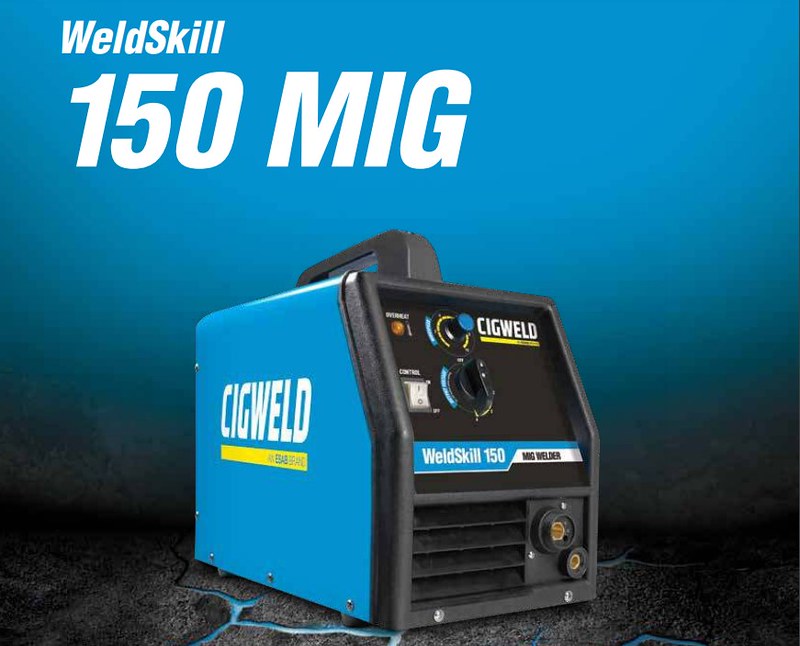 Image presents Cigweld Weldskill 150 Mig Bundle - Welder + Helmet + Gloves + Torch W1004150 3