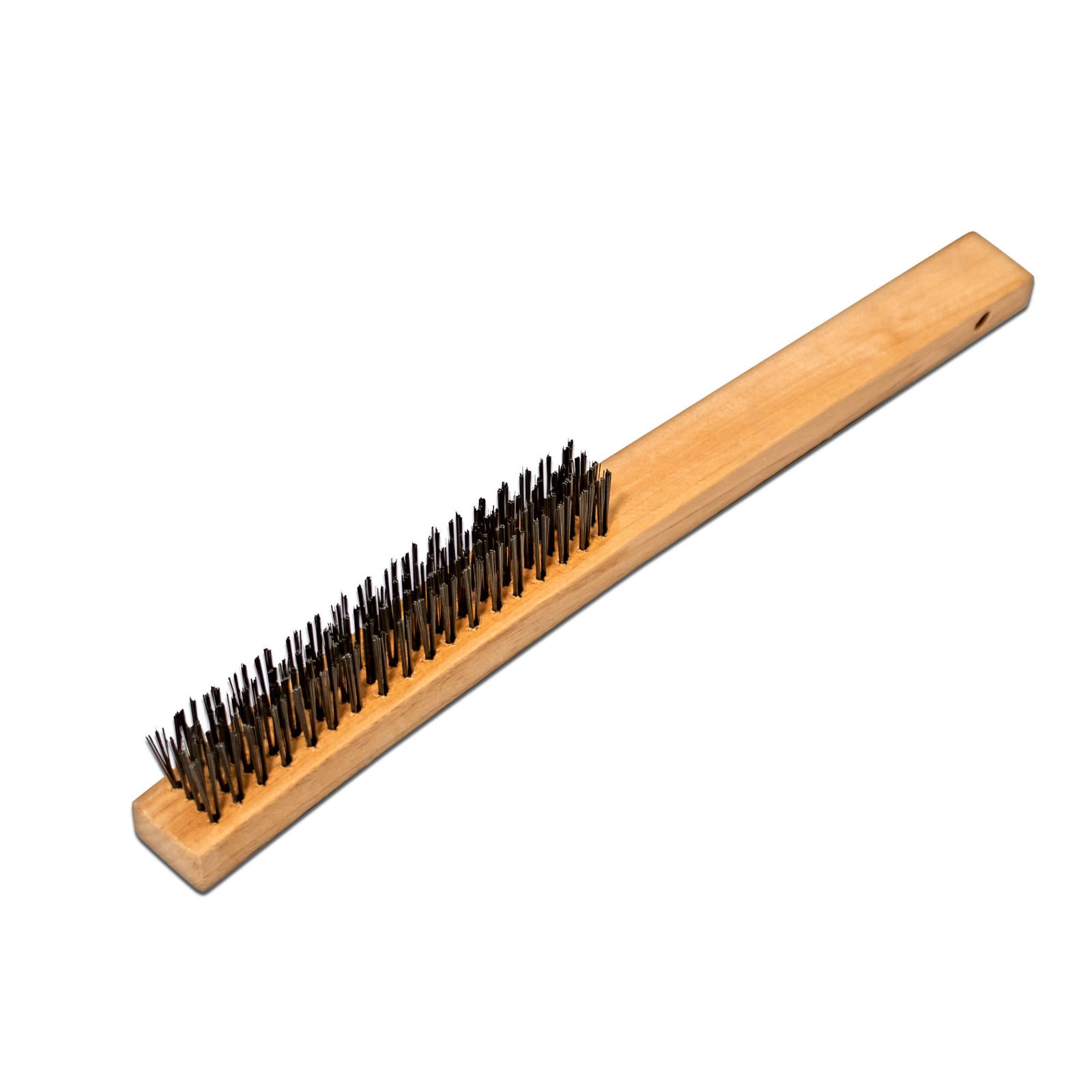 image presents Unimig Wire Hand Brush, Mild Or Stainless Steel Bristles - Wb4r 1