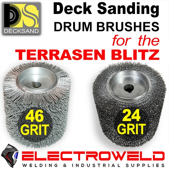DECKSAND 185mm Deck Sanding Drum Brush Terrassen Blitz